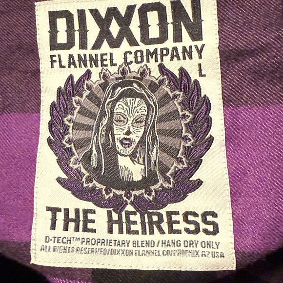 DIXXON Black and Purple Checkered Shirt - Picture 5 of 7